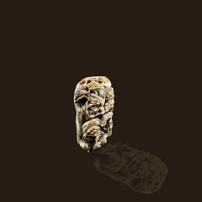 Early 20th Century Chinese Jade Carving With Intricate Landscape