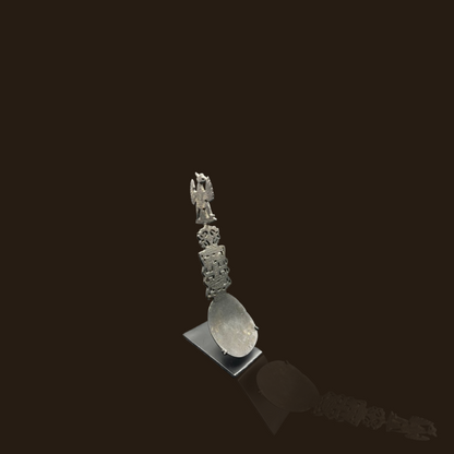 Early 20th Century East Timor Wedding Wooden Spoon On Stand