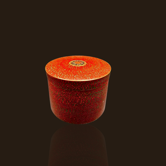 Early 20th Century Red Lacquered Burmese Betel Pot